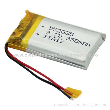 600mAh 3.7V Li-polymer Rechargeable Battery, Used for MP3 Player